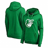 Women Baltimore Orioles Fanatics Branded Kelly Green St. Patrick's Day White Logo Pullover Hoodie,baseball caps,new era cap wholesale,wholesale hats